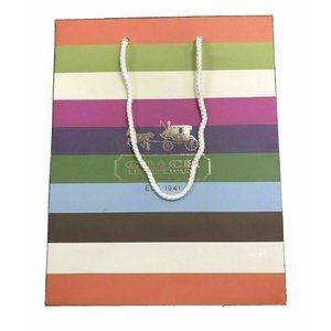 Coach Paper Shopping Bag Reusable  9.7" x 7.7" x 4.7"